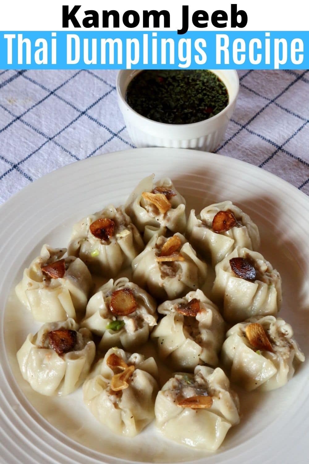 Kanom Jeeb Thai Steamed Dumplings Recipe DobbernationLOVES