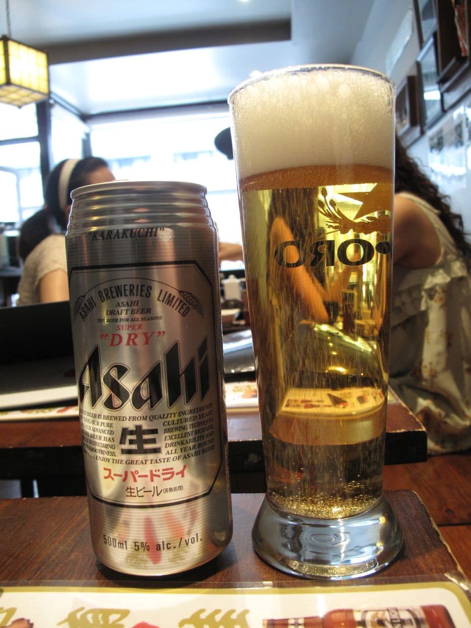 Enjoy a cold Japanese beer  with your sushi feast.