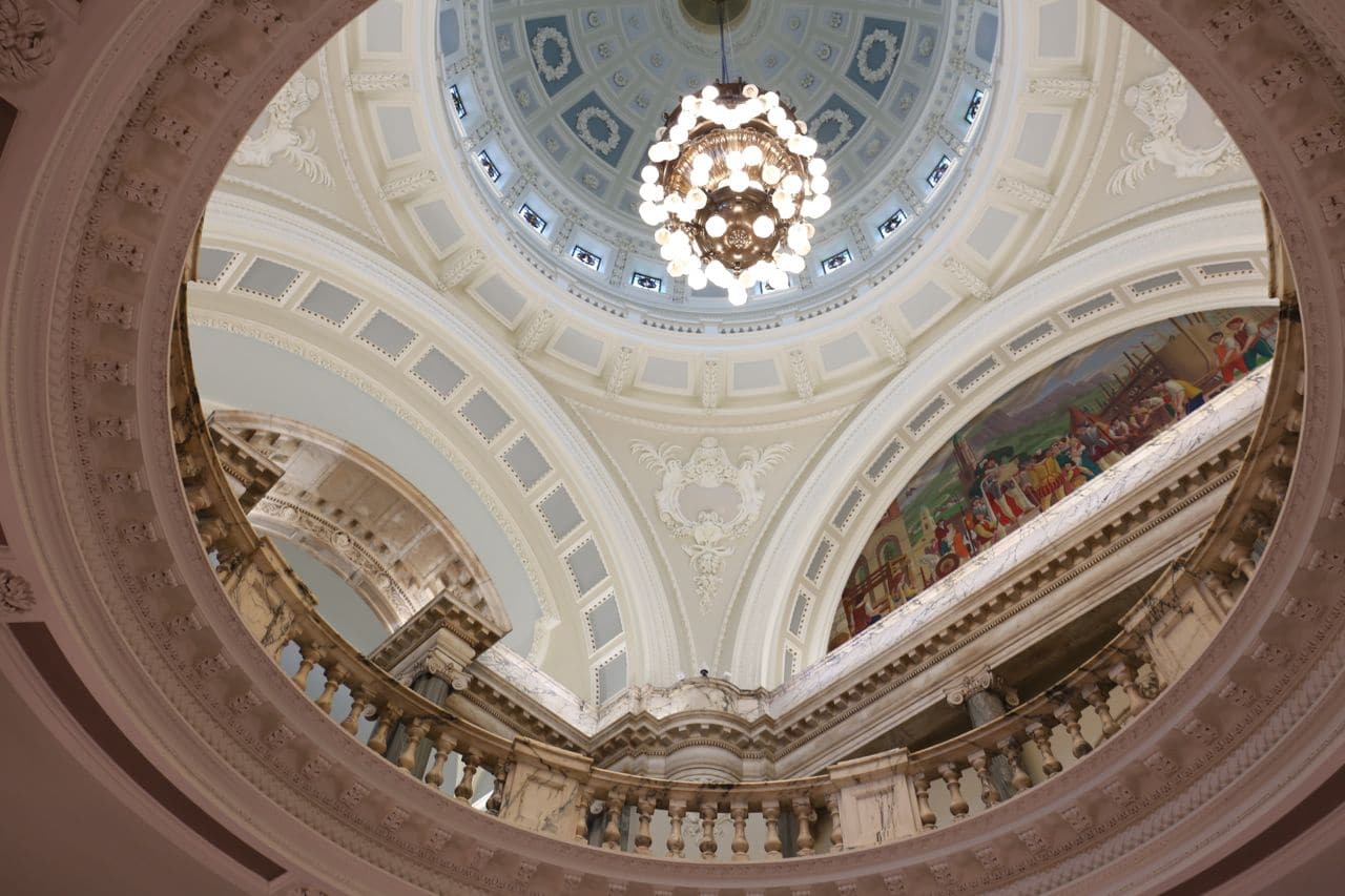 Architecture and design buffs swoon for the interiors at Belfast City Hall.
