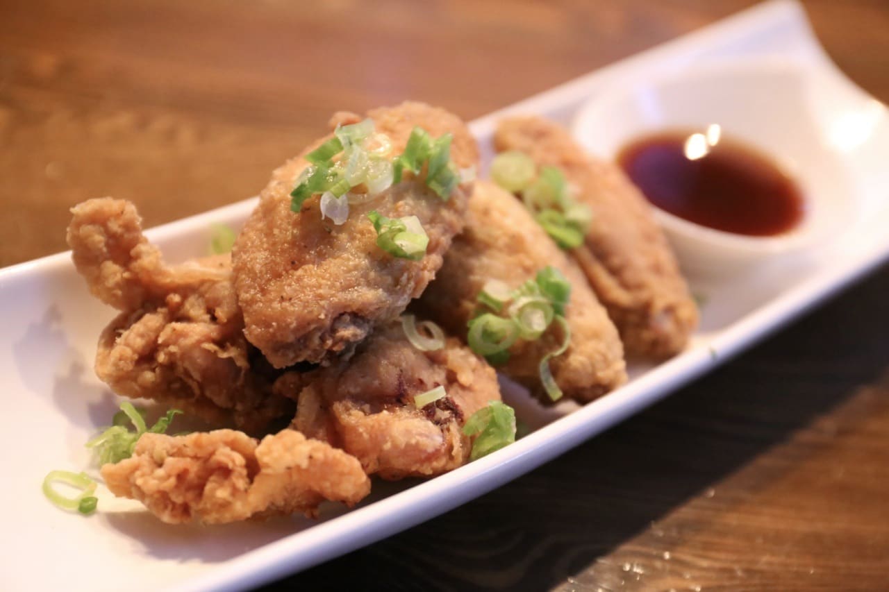 Crispy Japanese chicken wings at Hapa Izakaya Toronto.