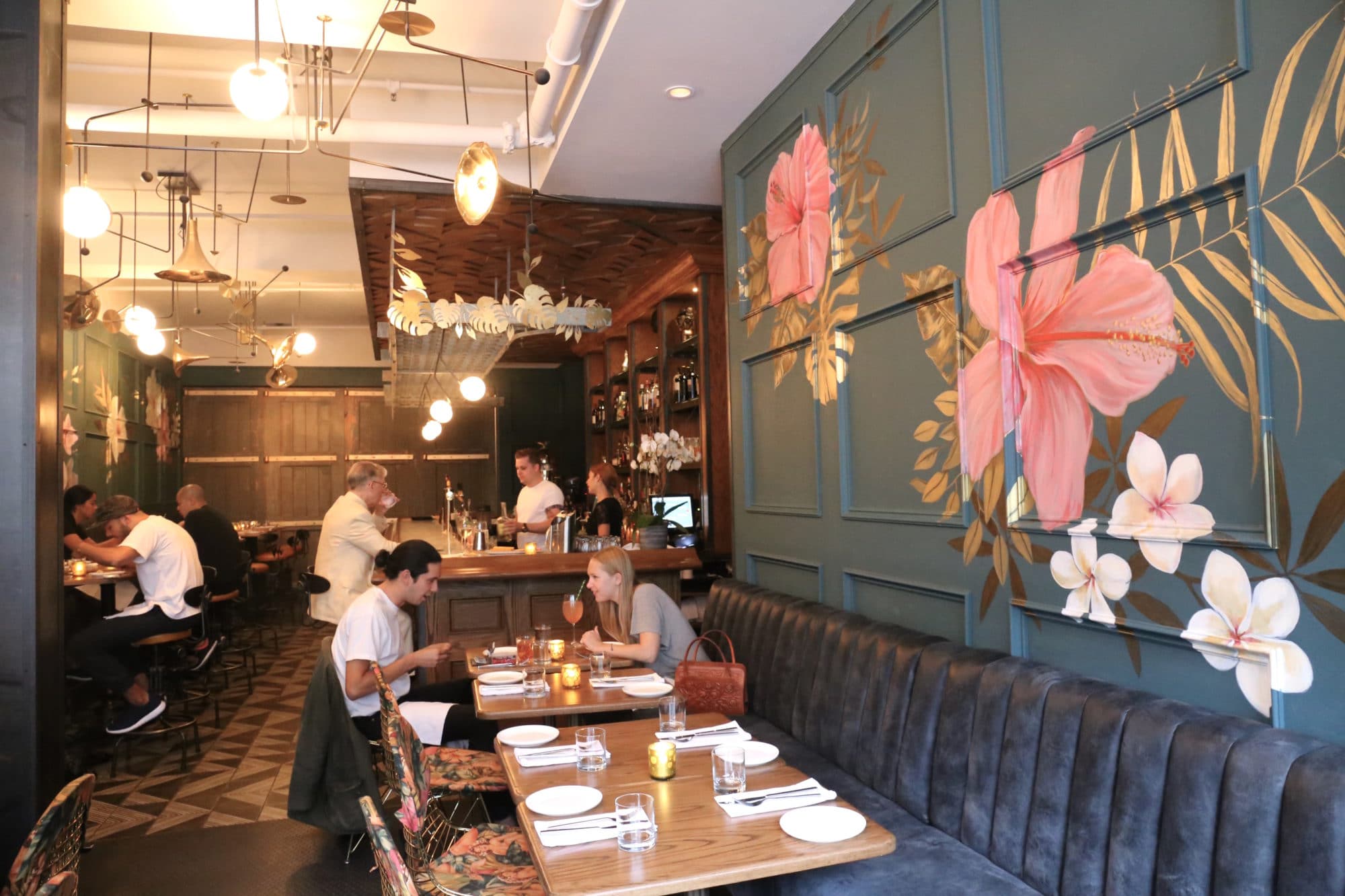 Step inside Miss Thing's Toronto's Polynesian-inspired dining room in Parkdale.
