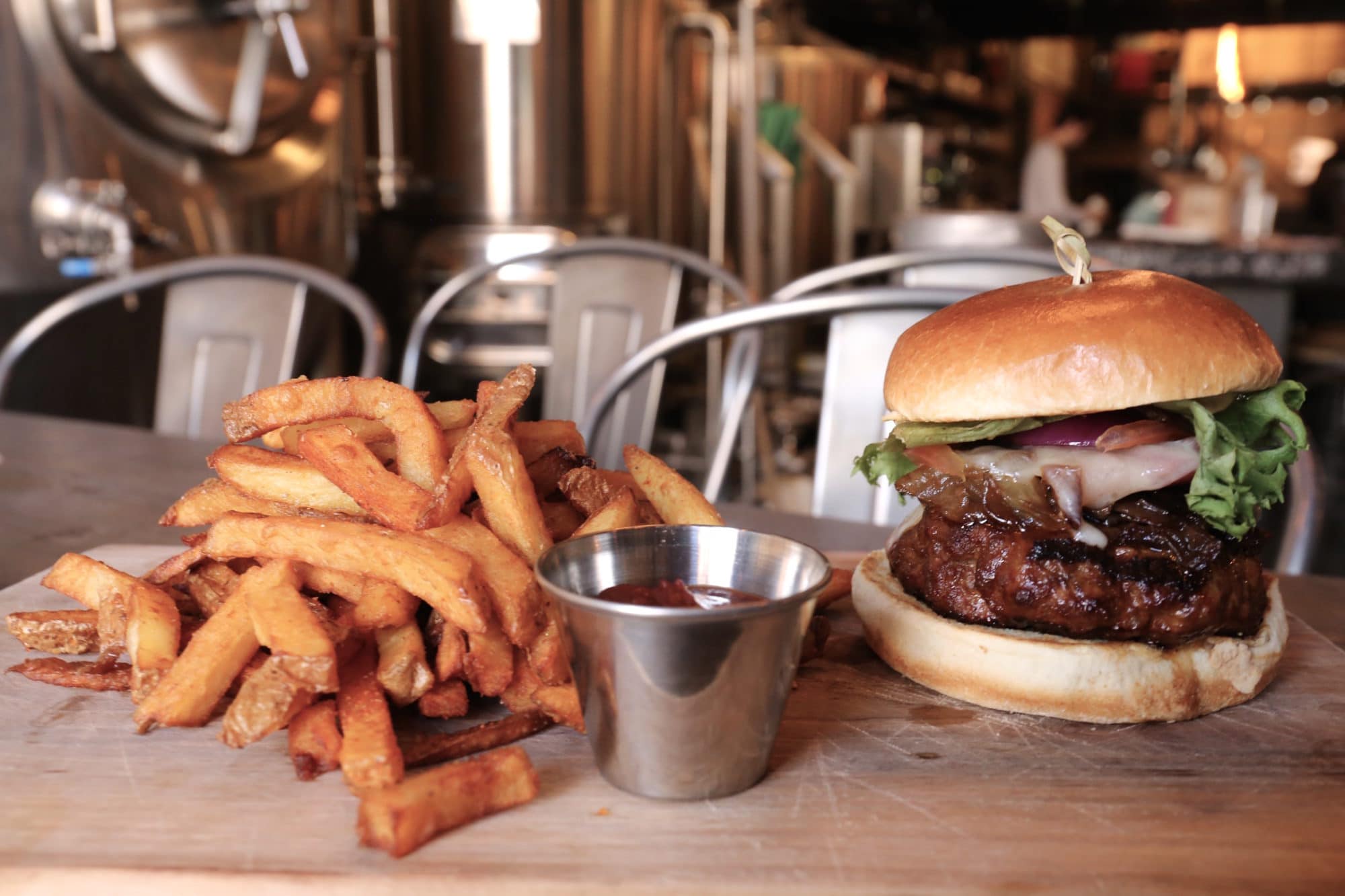 Abe Erb Waterloo's signature burger features an 8oz sirloin and chorizo patty.