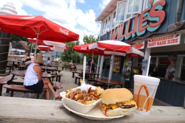 Willies Burger is a local fast food institution near Port Dover's beach and lighthouse.