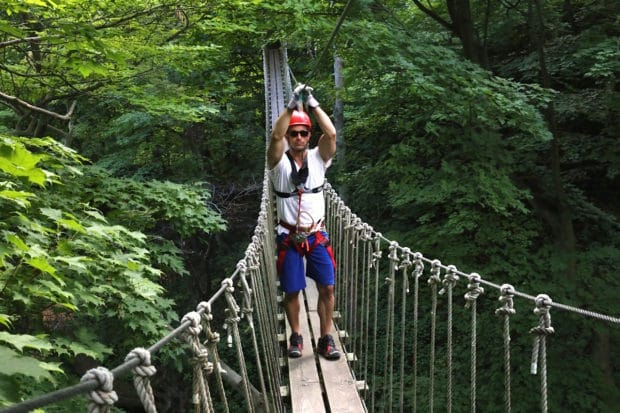 Things to do in Port Dover for kids: Zip Line at Long Point Eco Adventures.