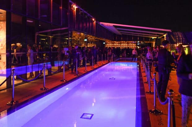 Lavelle rooftop patio is spacious and trendy, a popular venue for TIFF parties. 