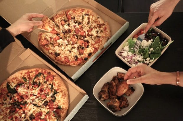 Get Toronto pizza delivery from Panago with wings and fresh salads.
