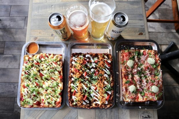 Descendant offers Detroit-style pizza delivery in Toronto from its kitchen in Leslieville.