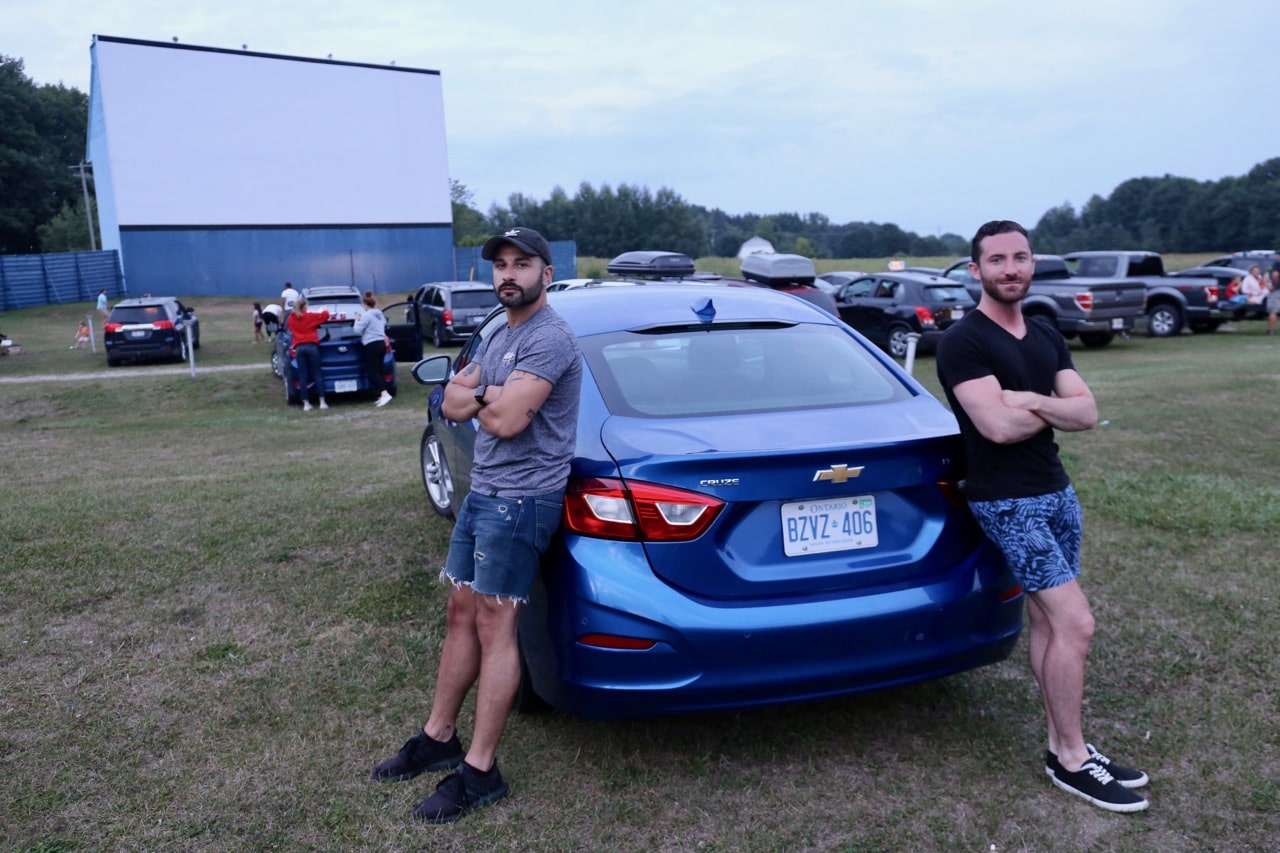 Wasaga Beach Camping Attractions: drive to Midland to enjoy a film under the stars.