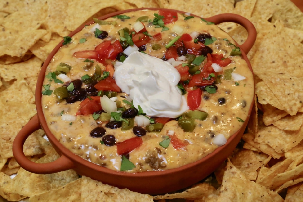 Loaded Cowboy Velveeta Cheese Dip is our favourite Mexican Queso. 