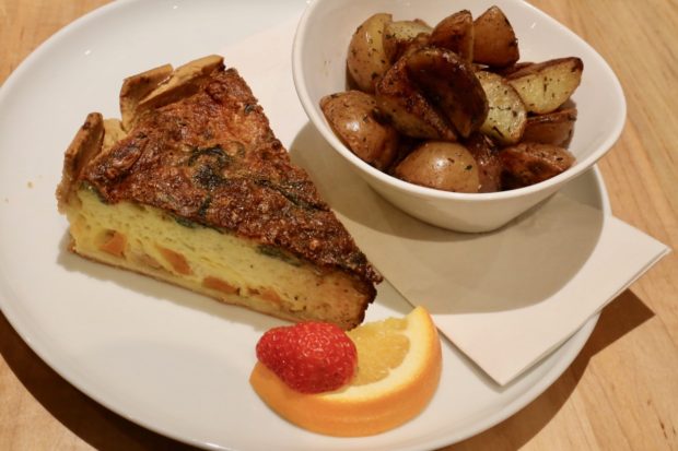 Enjoy a slice of quiche at this all-day breakfast in Toronto.