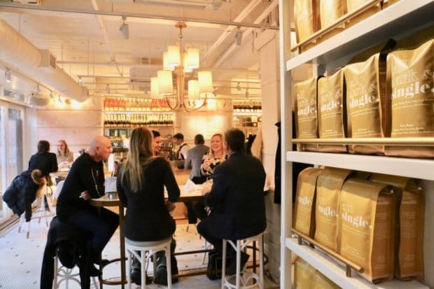 Step inside Coffee Oysters Champagne Toronto.