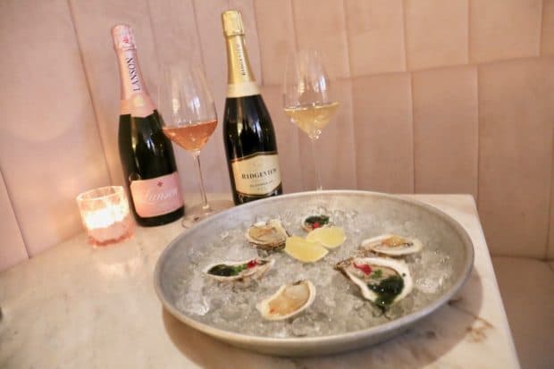 Oysters and champagne at COC Toronto.