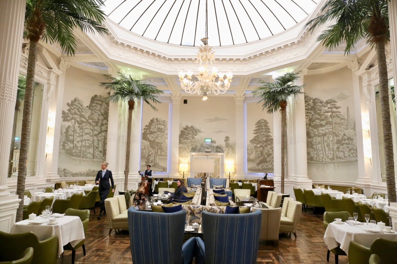Balmoral Hotel Afternoon Tea takes place in the elegant Palm Court.