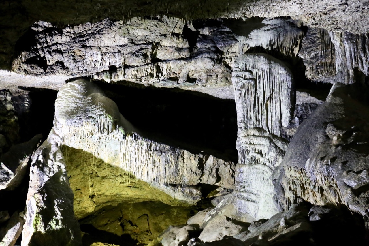 Dunmore Cave is an ancient geological site located a short drive north of the city.