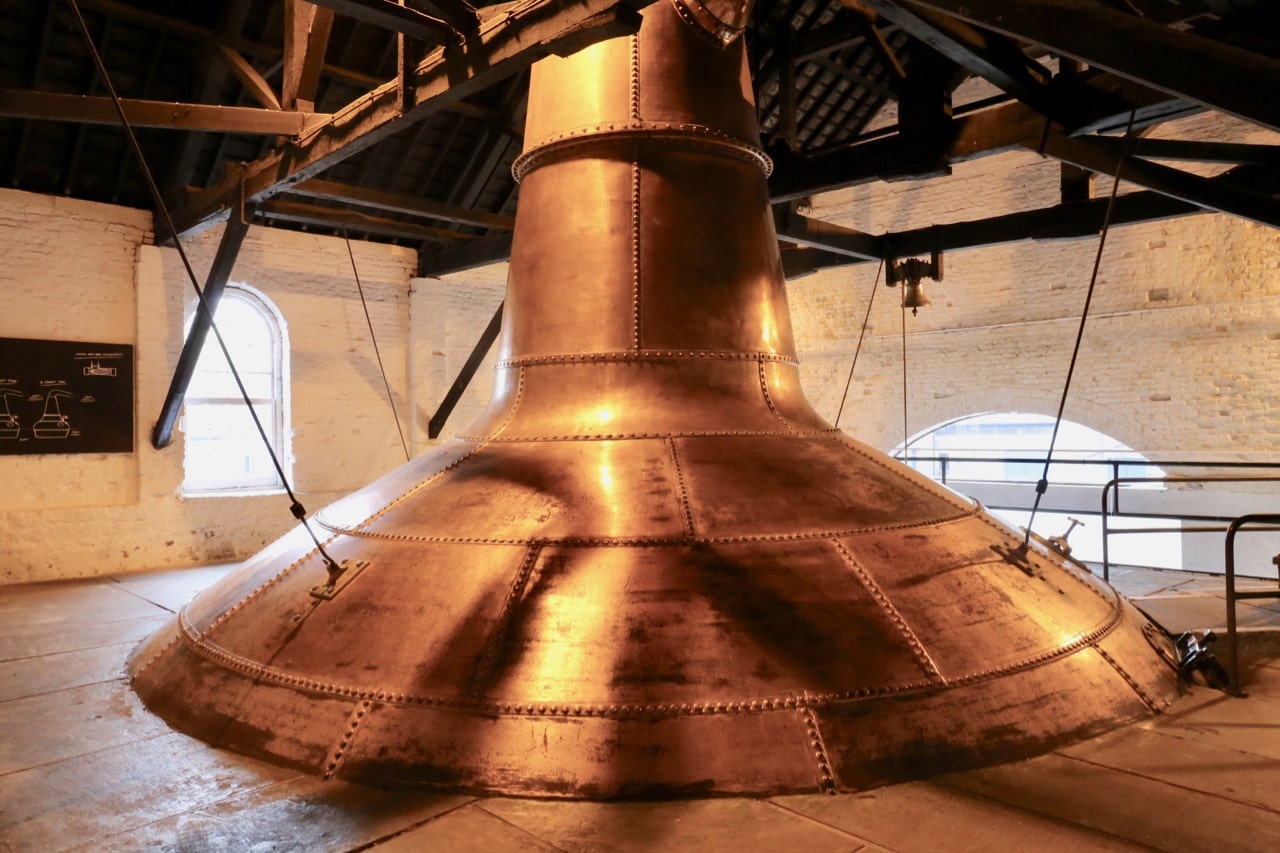 A massive copper still at the Old Jameson Distillery in Midleton.