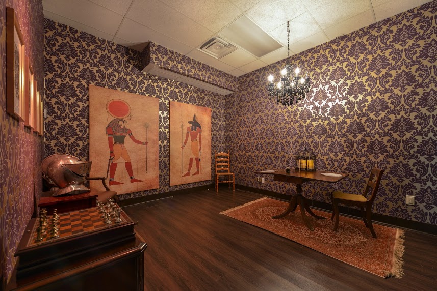 Toronto escape rooms: Egyptian vibes at Looking Glass Adventures.