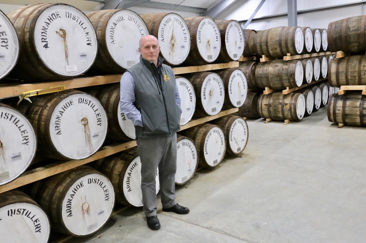 Ardnahoe's head distiller takes us on a tour of the barrel aging room.