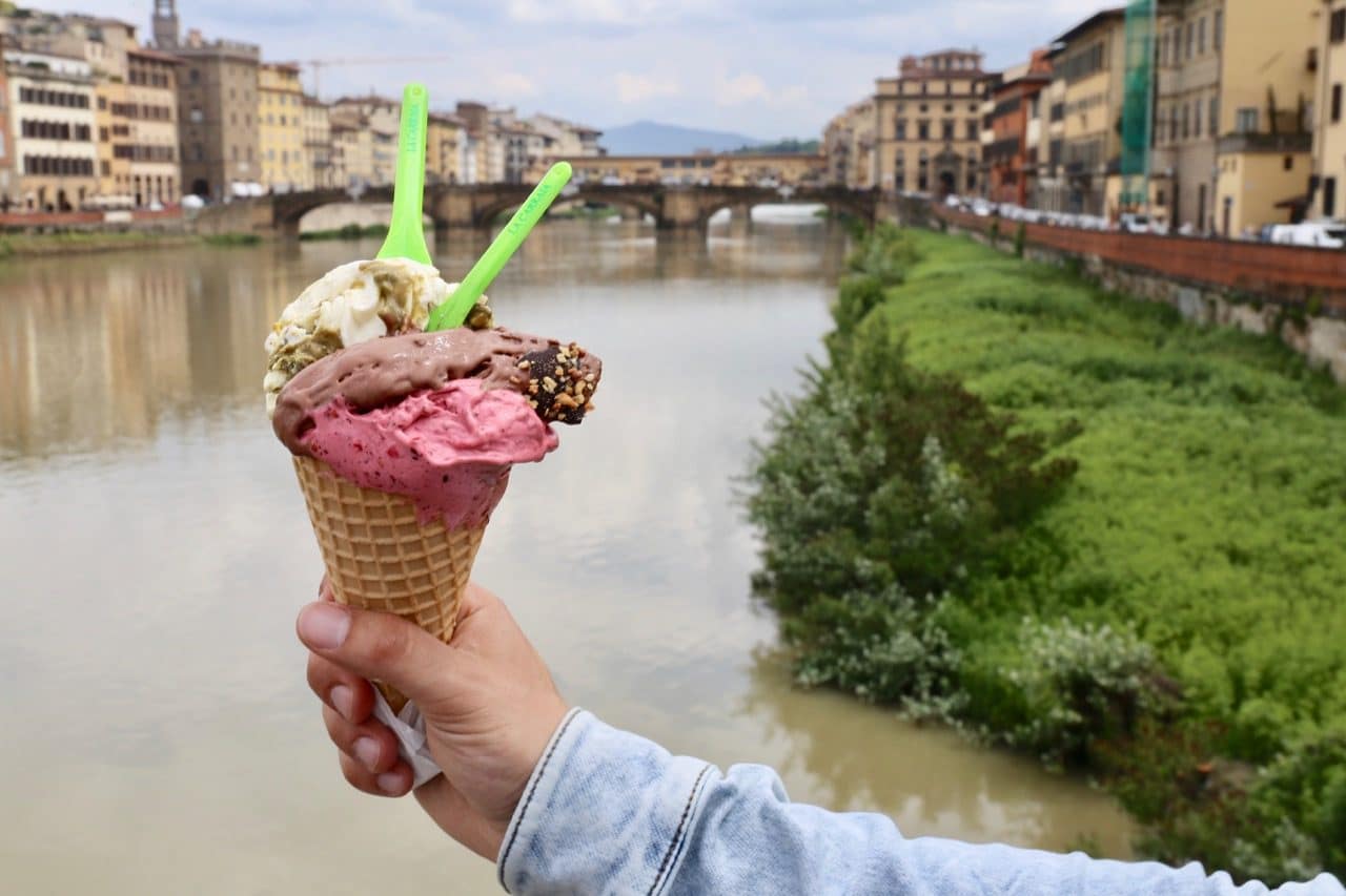 If you're seeing Florence in a day, make sure to explore the city with a gelato in hand.