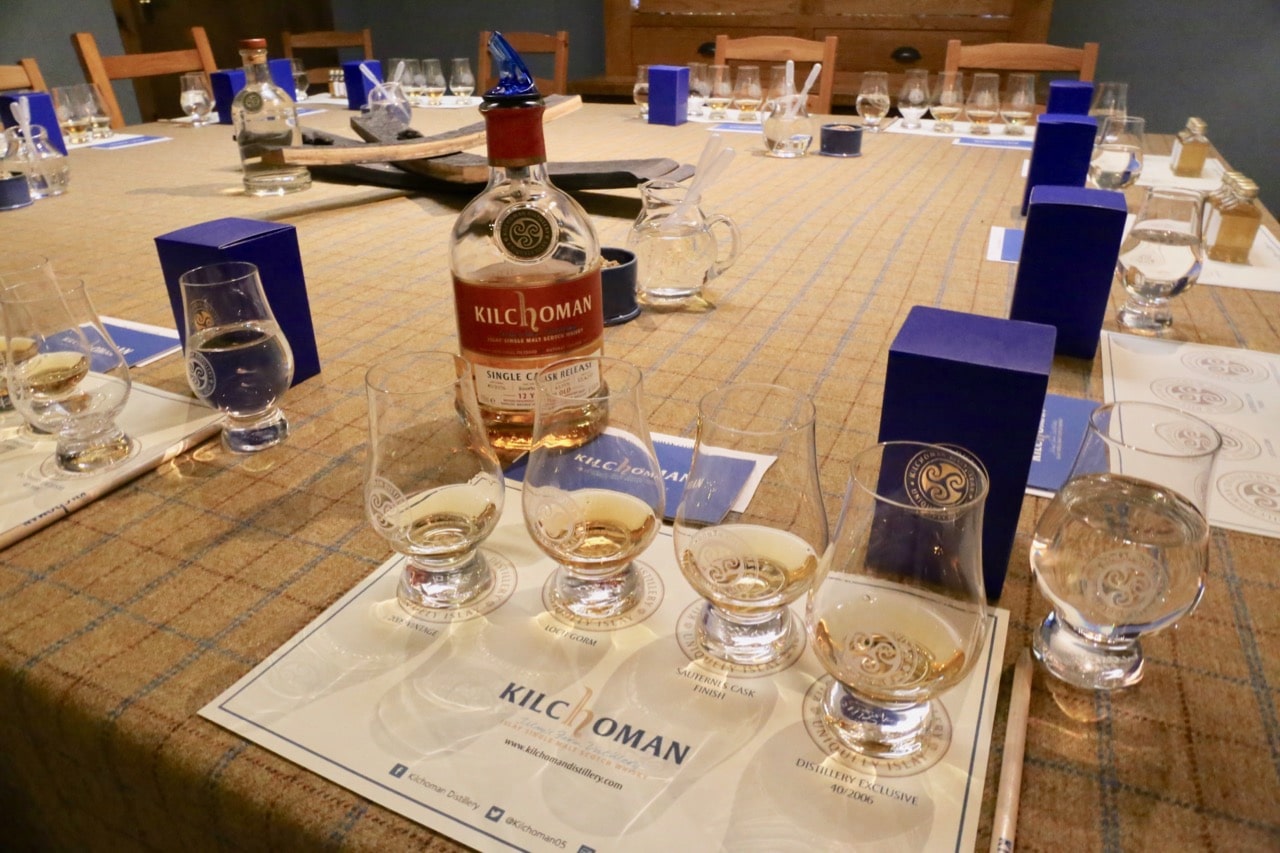 Finish your visit to Kilchoman Distillery with a tutored whisky tasting. 