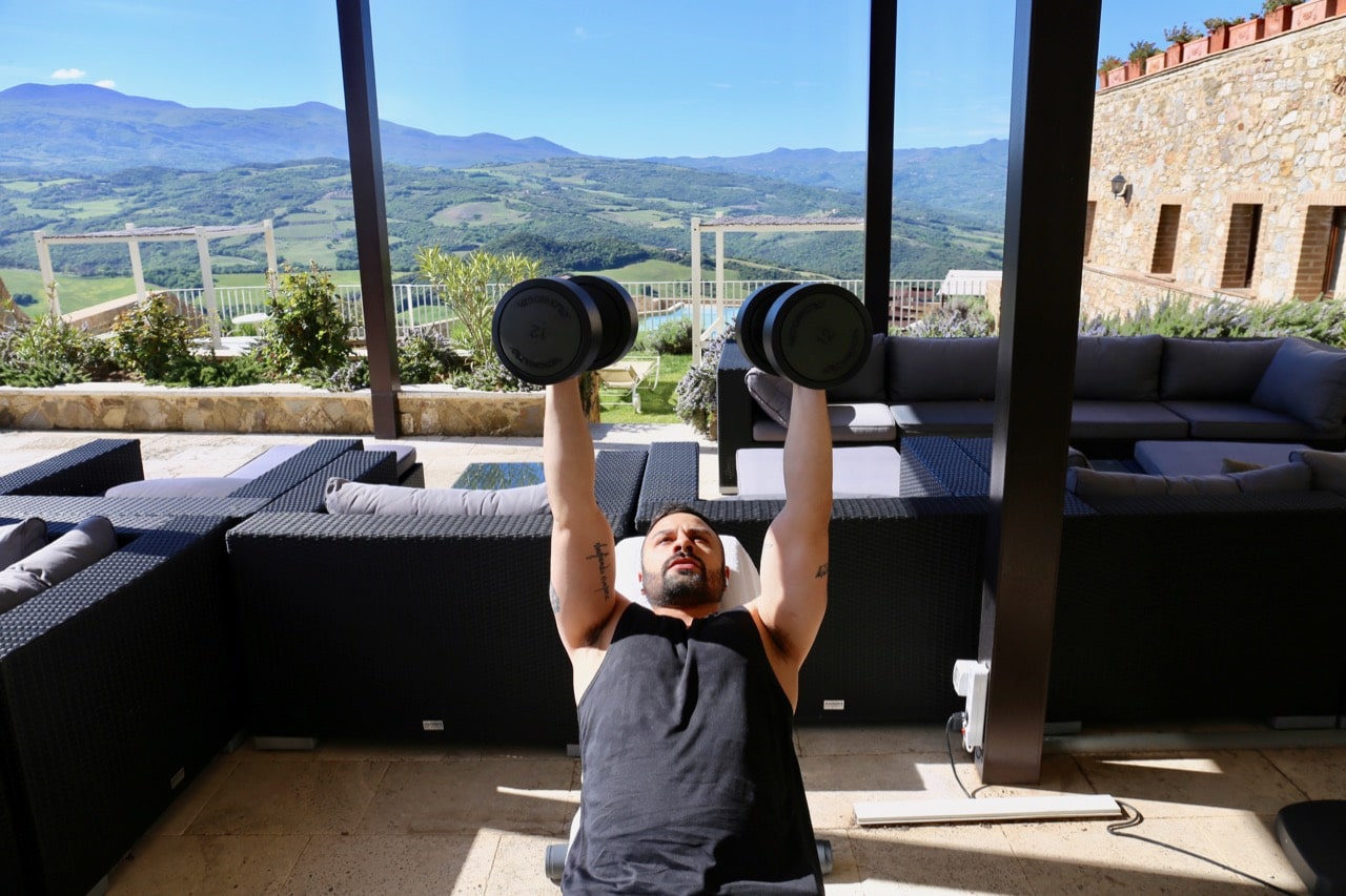 Enjoy a morning workout with a Tuscany view at the hotel's world class gym.