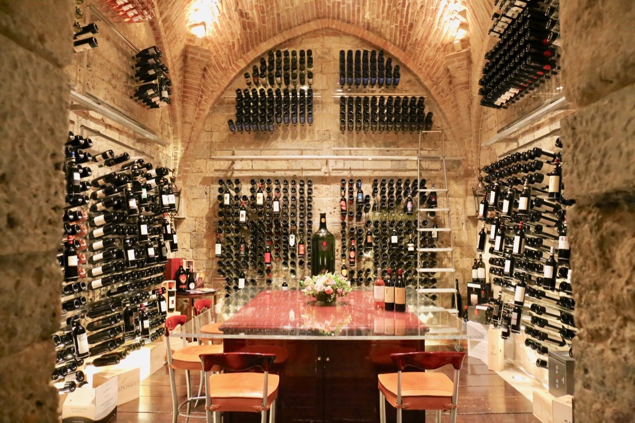Oenophiles visiting Siena should book a tasting at Wine Cellar by Sapordivino.