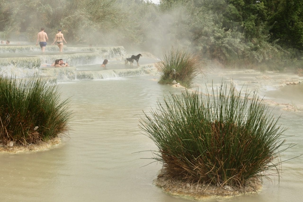 Cascate del Mulino Saturnia Hot Springs are the perfect stop on a honeymoon in Tuscany. 