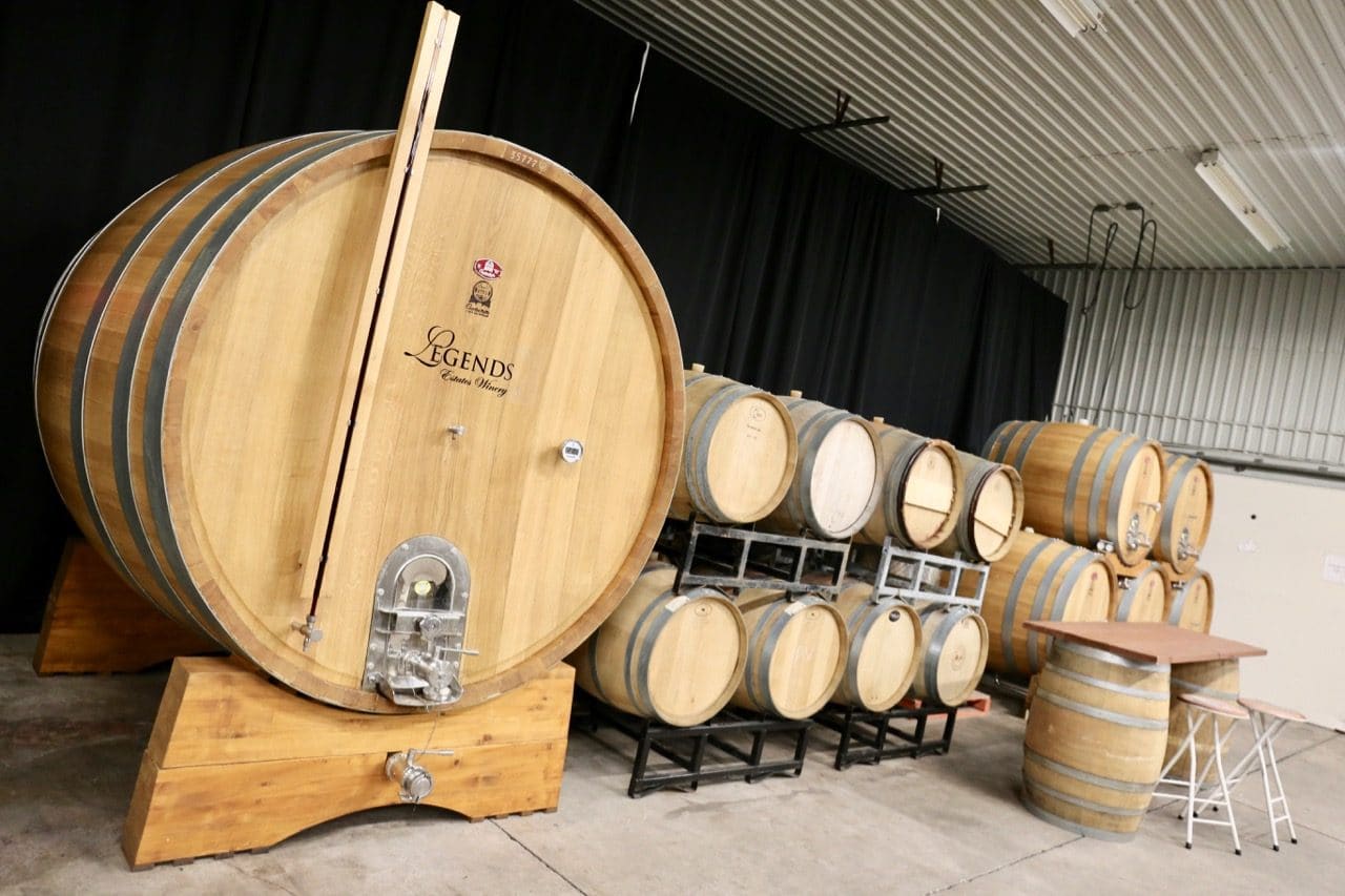 Of all the Beamsville wineries, Legends Estates is located the closest to Lake Ontario.