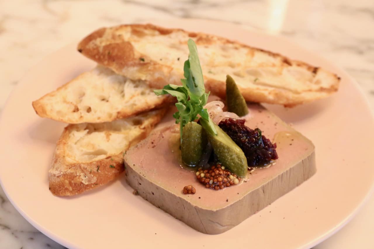 Maison Selby's signature Duck Liver Pate is served with shallot marmalade.