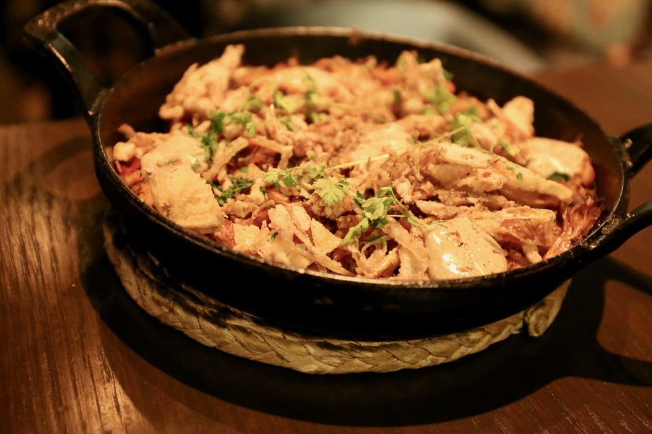 Wild mushroom and truffle fried rice with crispy artichokes.
