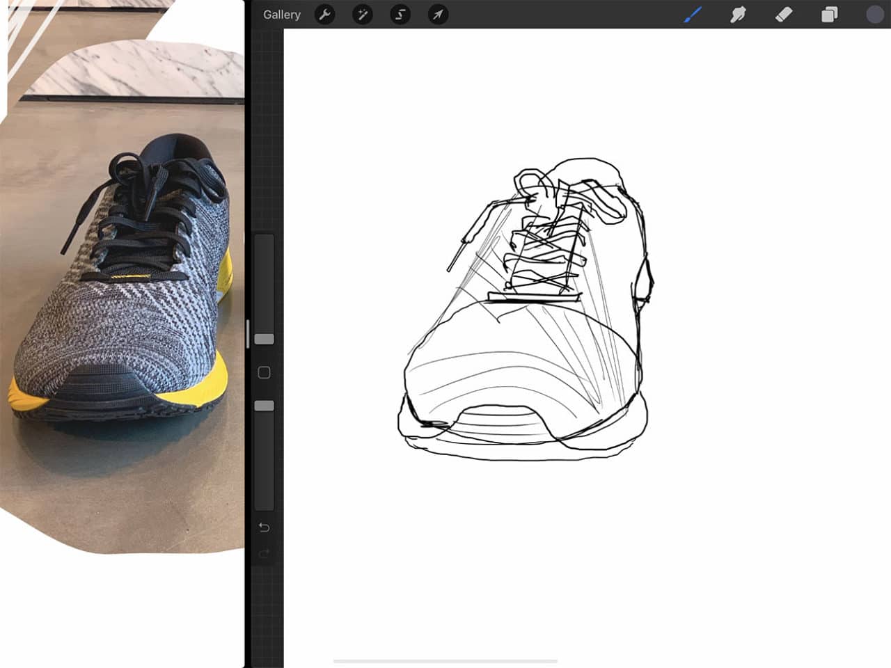 Procreate Tutorial How To Draw Shoes Dobbernationloves A simple zigzag line indicates shoelaces. procreate tutorial how to draw shoes