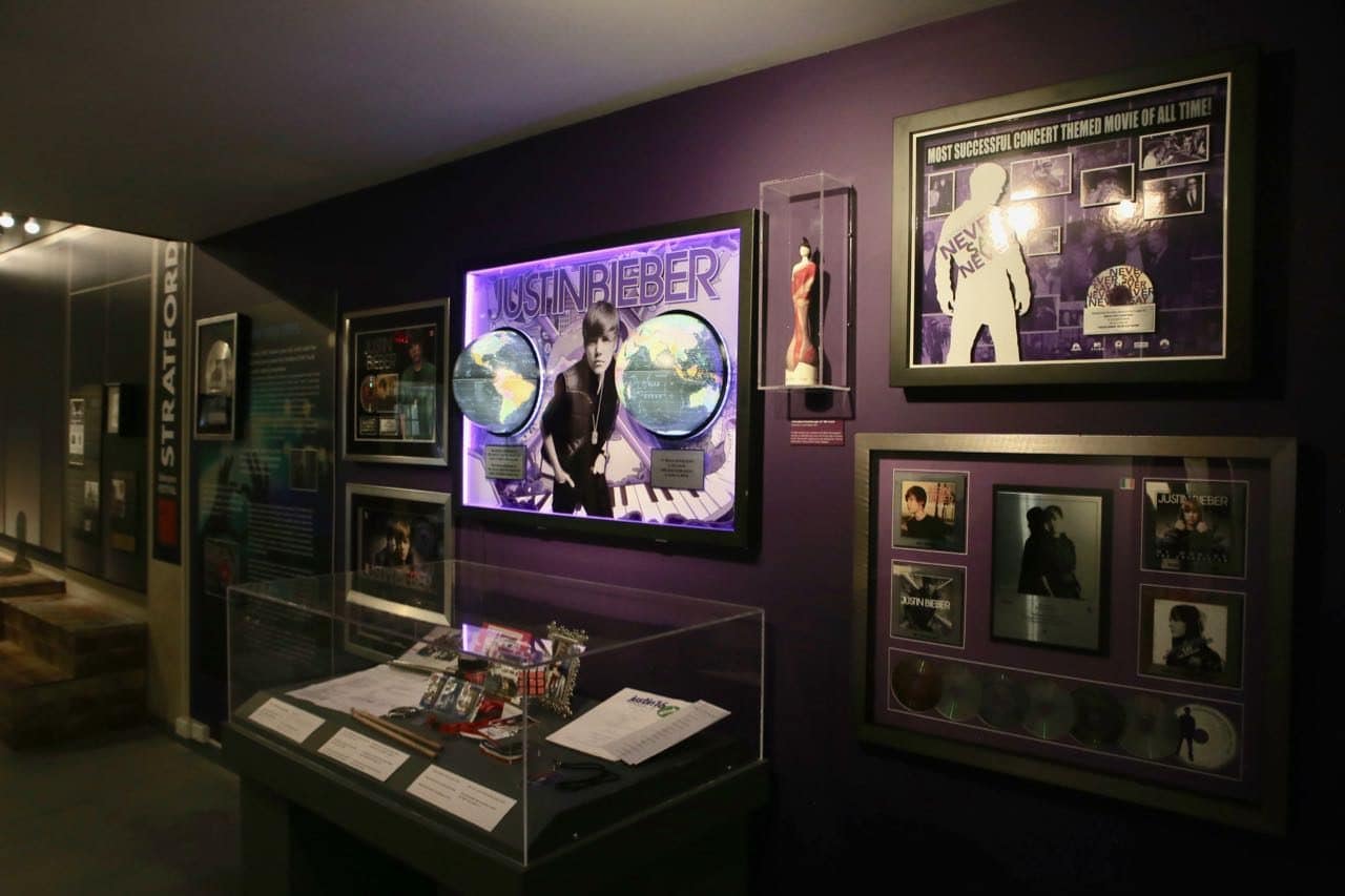 Canadian pop music fans love the Justin Bieber exhibit at Stratford Perth Museum.