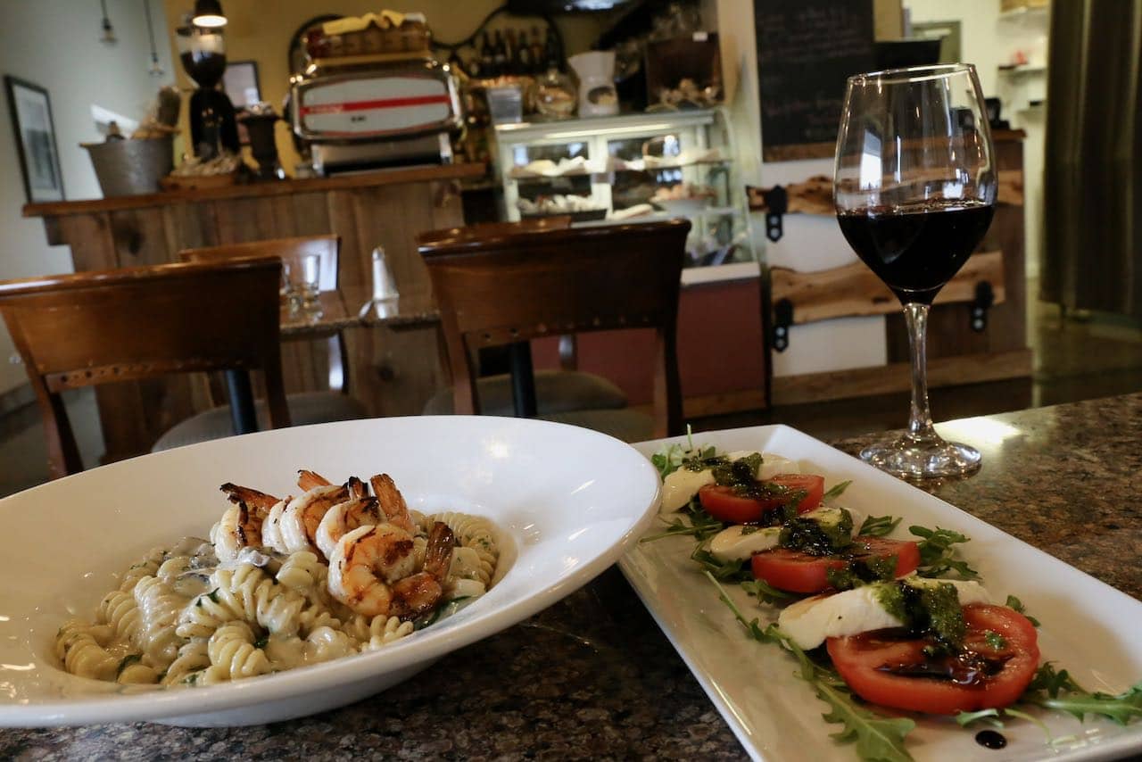The Twisted Vine serves classic Italian dishes and offers a seasonal outdoor patio.
