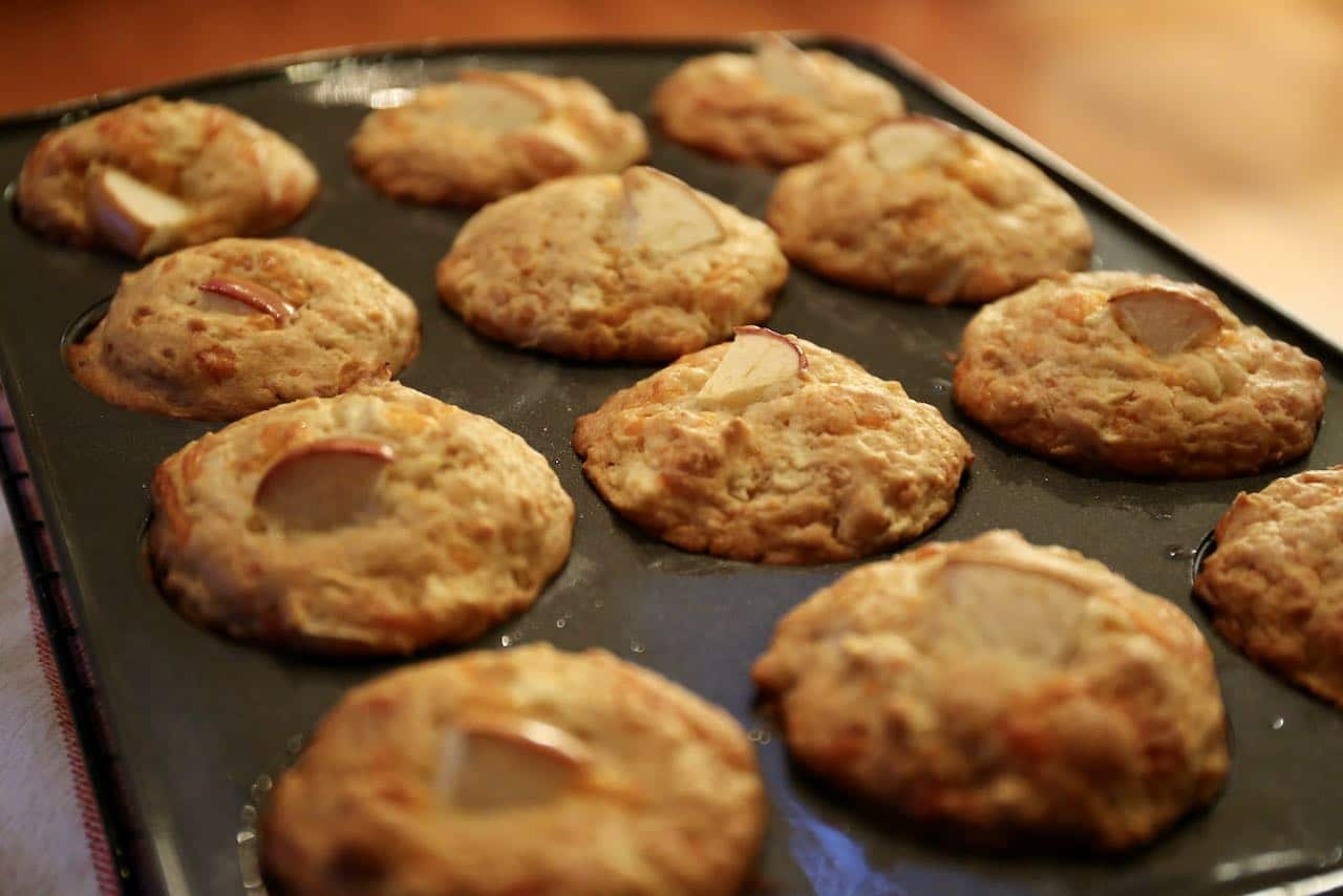 Add sourdough discard to your favourite muffin recipe. 