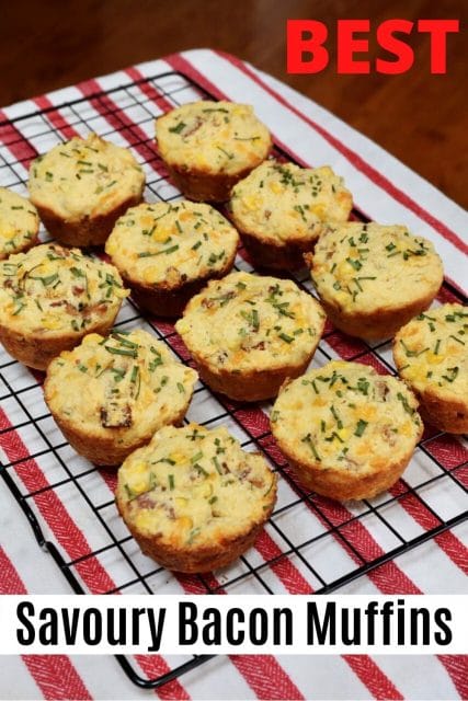 Savoury Cheese Bacon Muffins Recipe - dobbernationLOVES