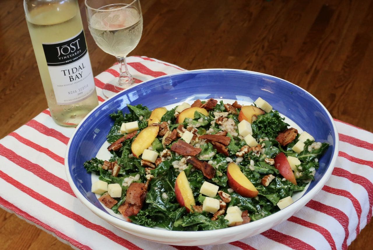 Serve the best Canadian Salad with a chilled bottle of Nova Scotia wine.