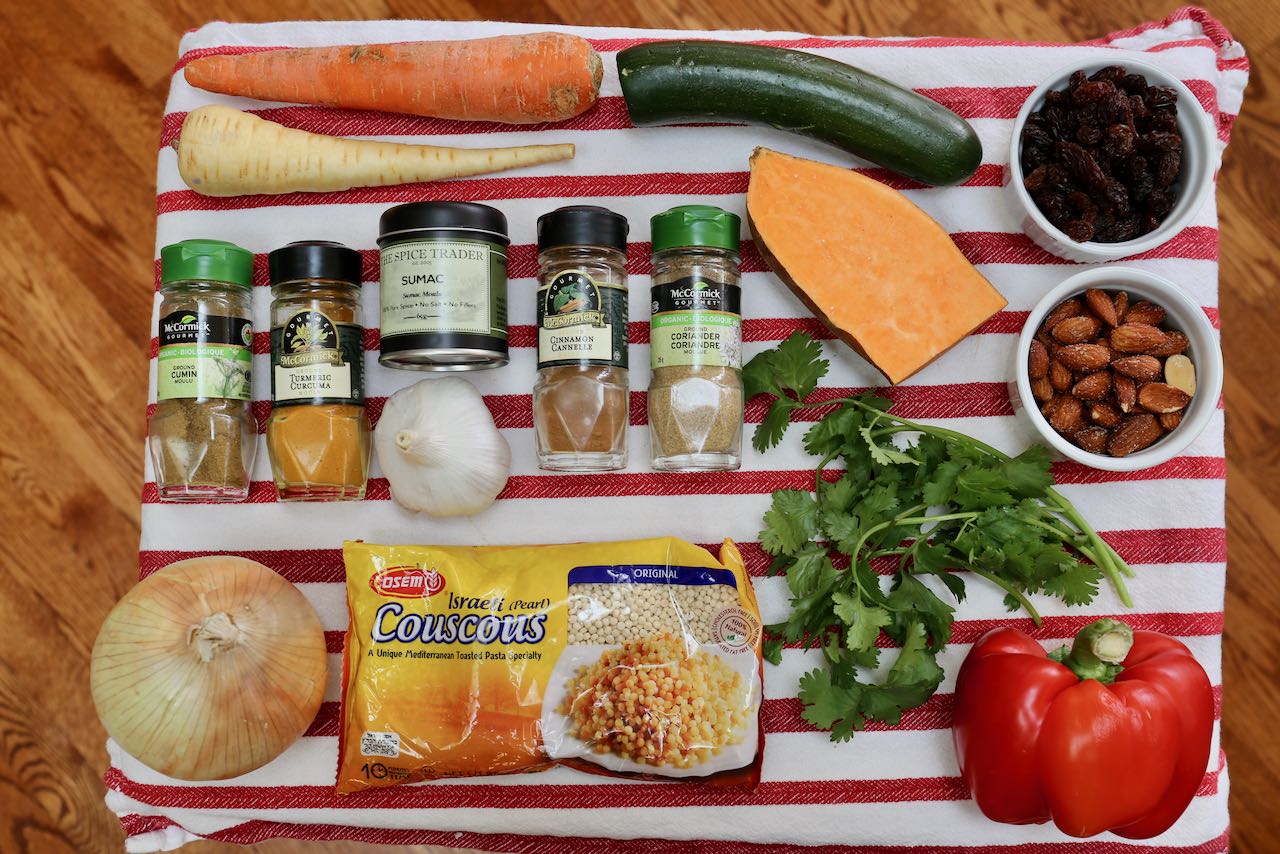 Ingredients you'll need to make Roasted Vegetable Couscous.