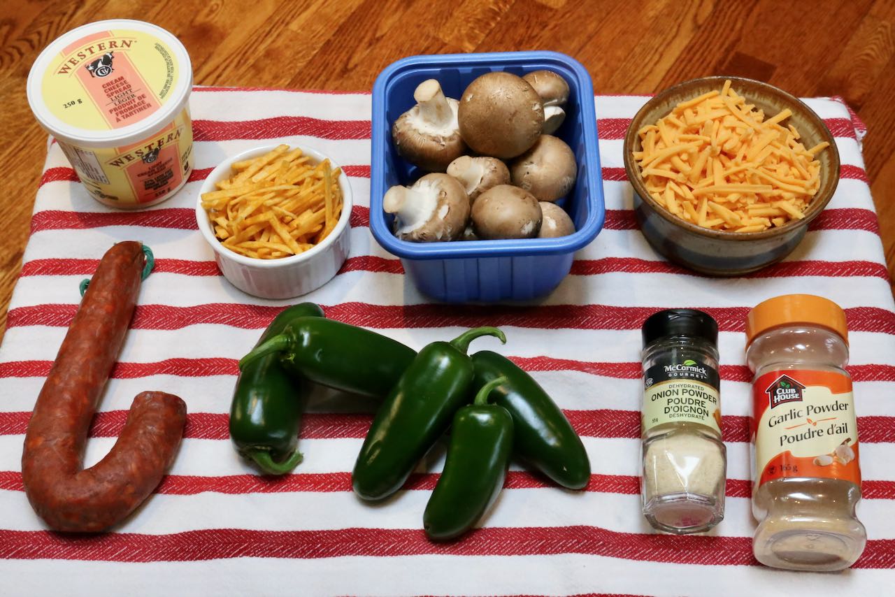Ingredients you'll need to make healthy Keto Jalapeno Poppers. 