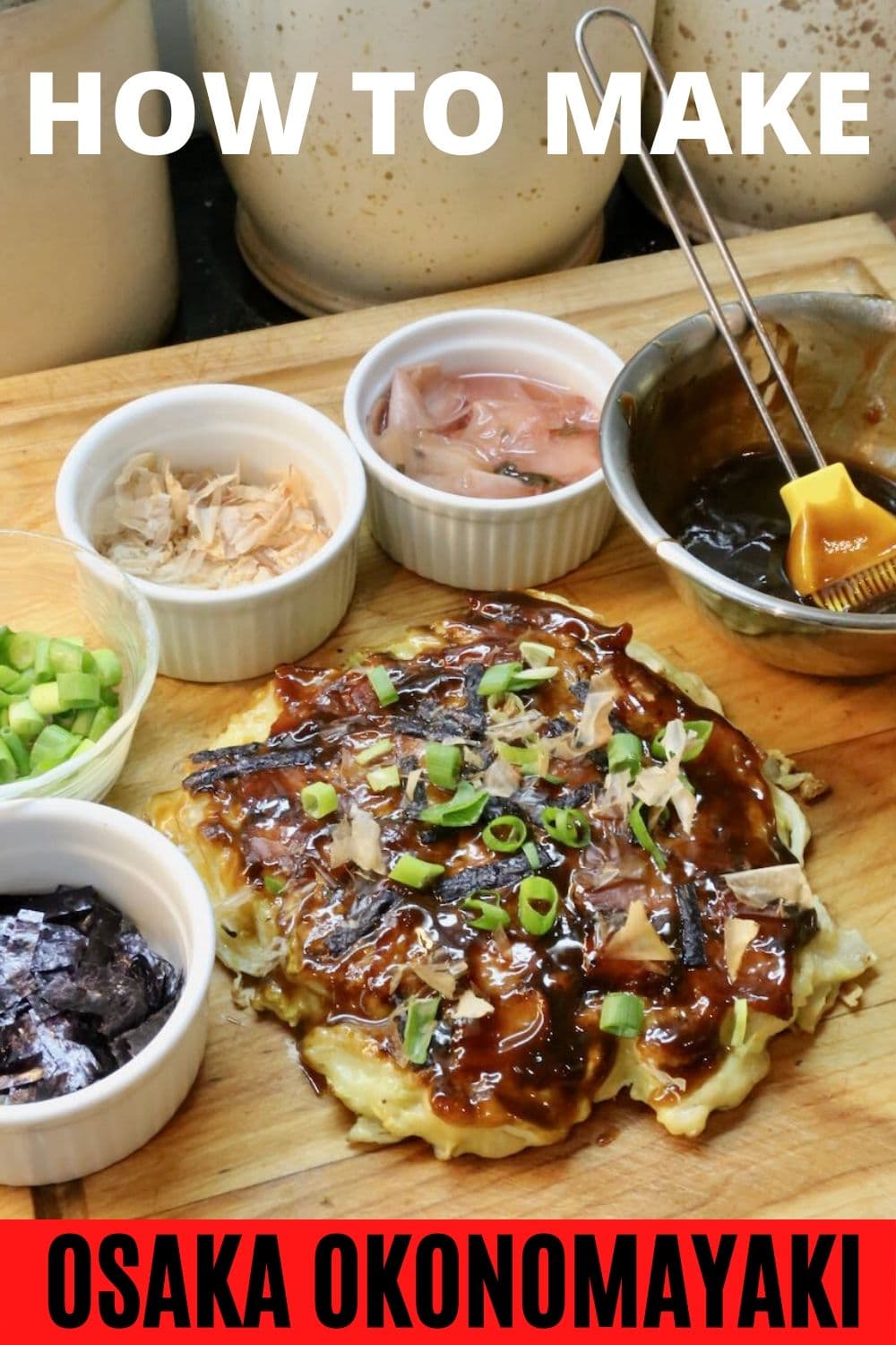Osaka Okonomiyaki Japanese Cabbage Pancake Recipe - dobbernationLOVES