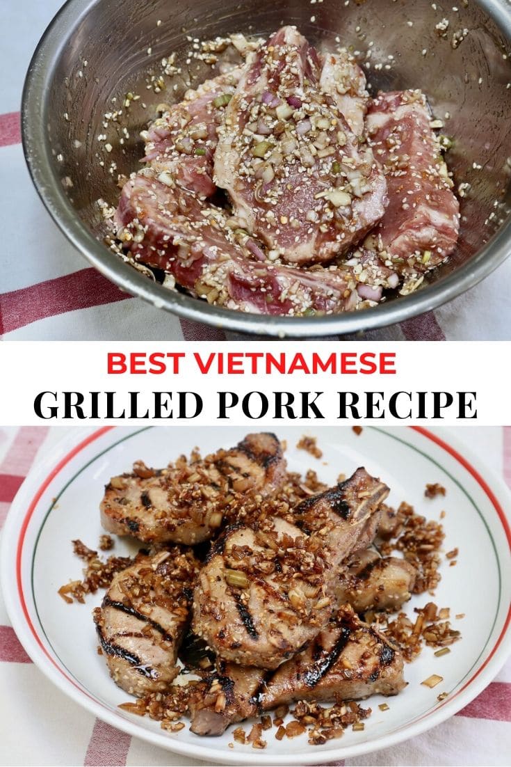 Save our step-by-step Bun Thit Nuong Vietnamese Grilled Pork recipe to Pinterest!