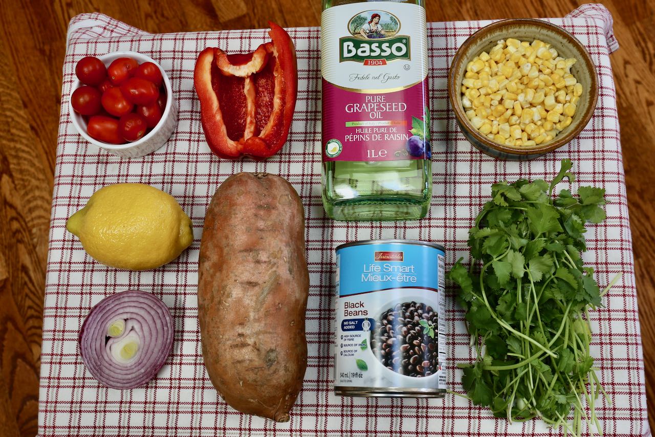 Ingredients you'll need to make Mexican Sweet Potato Rice.