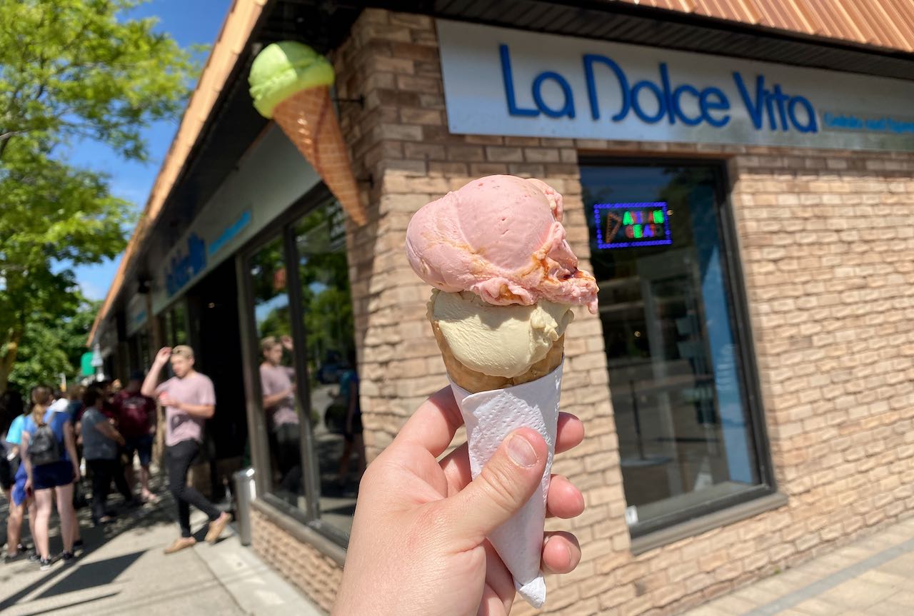 Oakville's best gelato can be found at La Dolce Vita. 