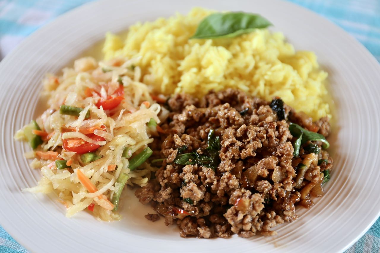 Pad Kra Pao is our favourite quick and easy Thai recipe to serve at dinner.