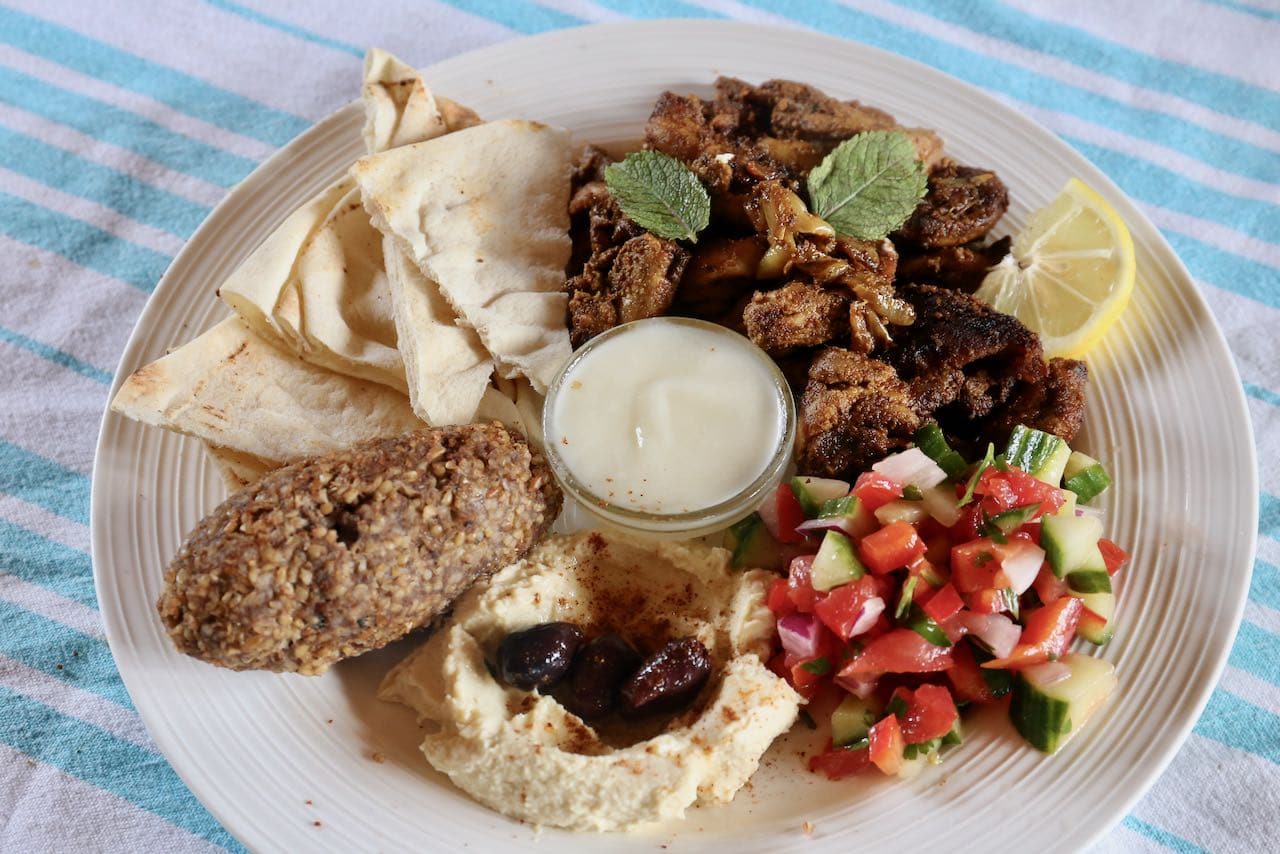 A Chicken Shawarma Plate is a healthy lunch or quick & easy dinner idea.