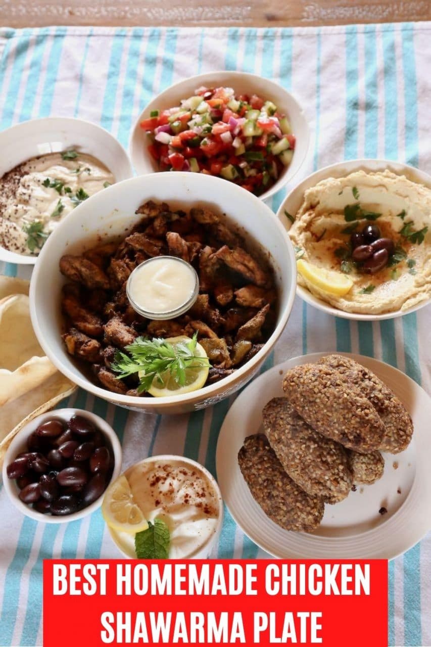 Save our Chicken Shawarma Plate recipe to Pinterest!