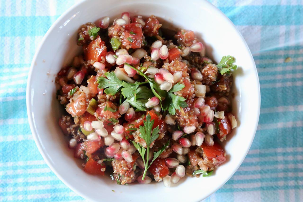 Kisir Recipe Healthy Vegan Turkish Bulgur Salad
