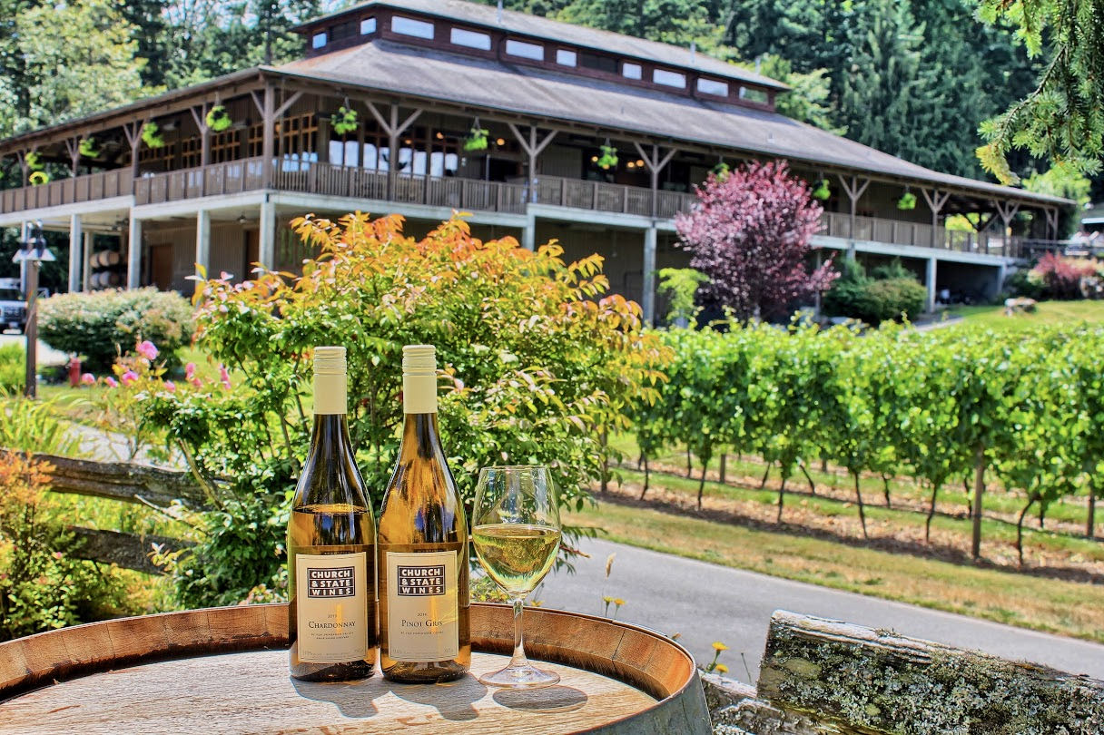 Vancouver Island Wines: Enjoy a stroll through the beautiful vineyards at Church & State Wines.