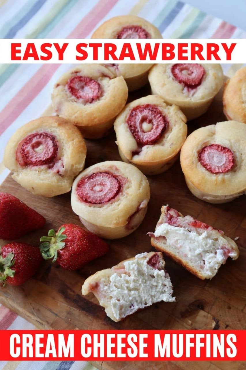 Save our Strawberry Cream Cheese Muffins Recipe to Pinterest!