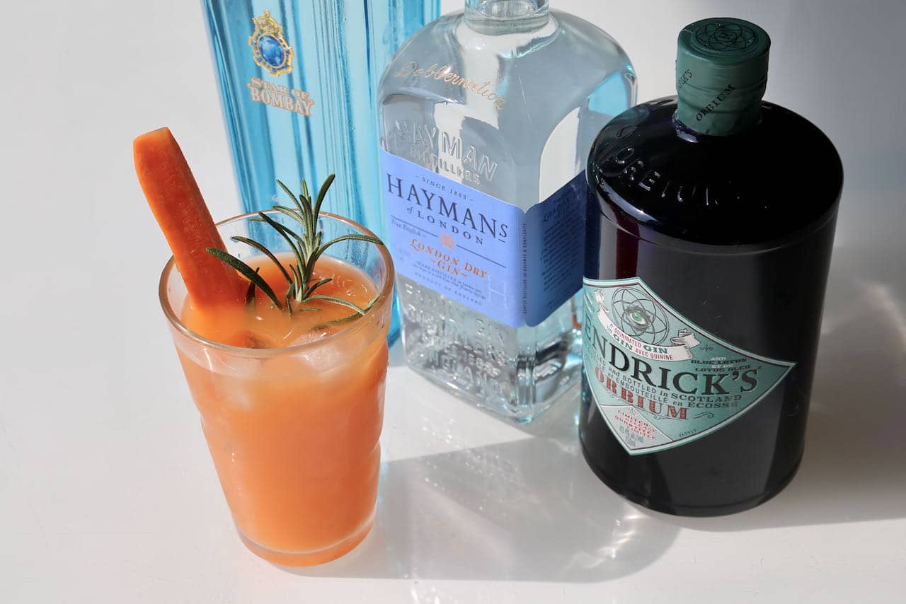 Feast like a rabbit on healthy carrot juice infused gin cocktails.