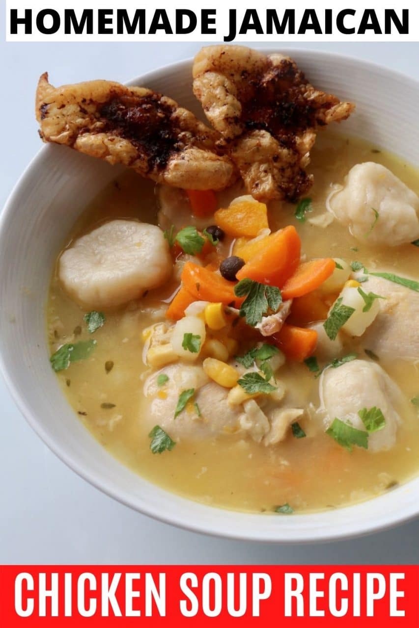 Save our Jamaican Chicken Soup recipe to Pinterest!
