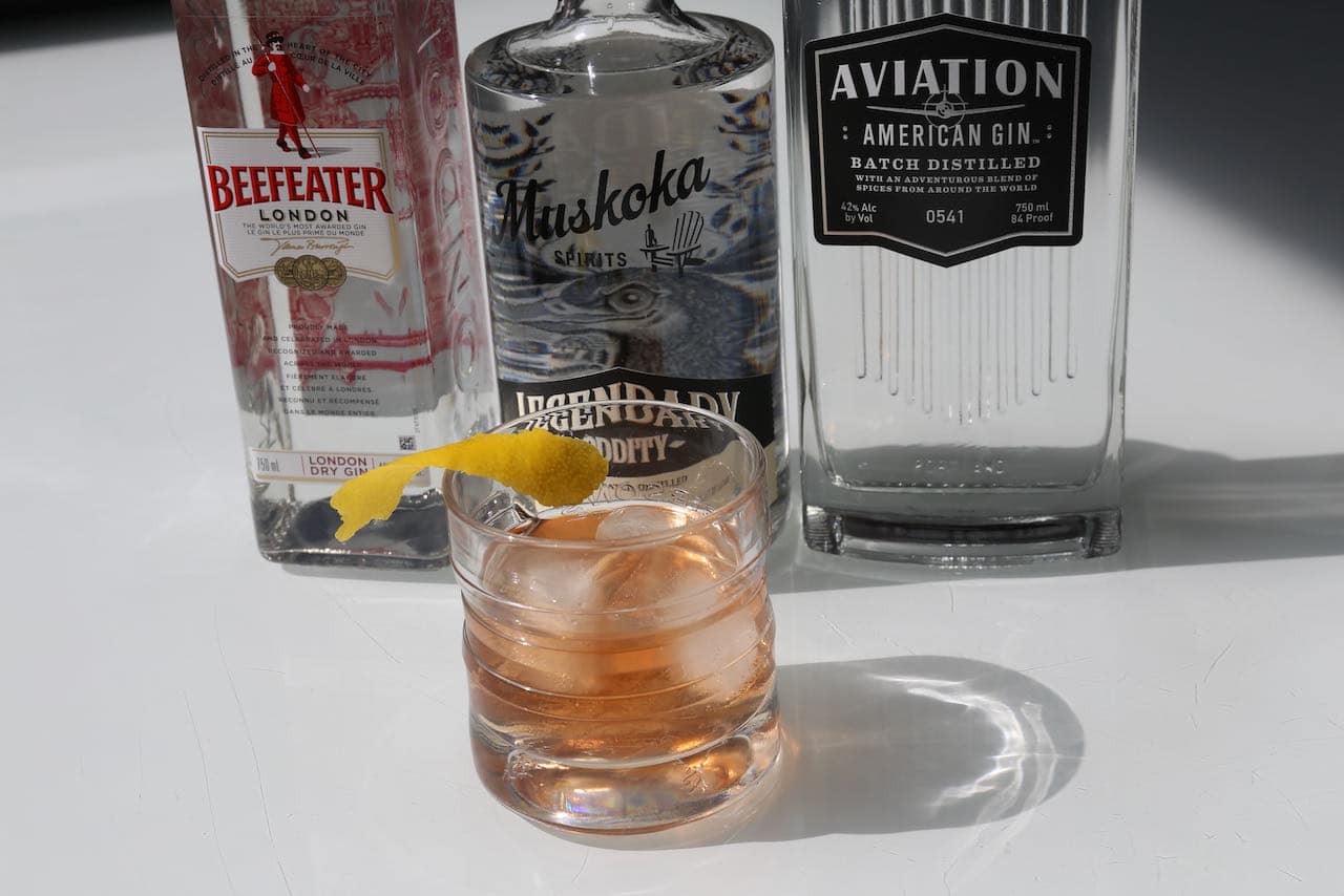 Enjoy an old school Pink Gin Cocktail featuring gin and Angostura Bittters.